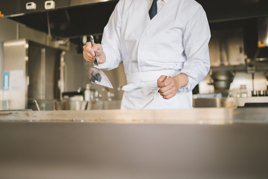 鉄板焼きの使用イメージ