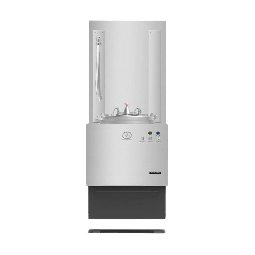 圧力茹で麺器の正面横画像