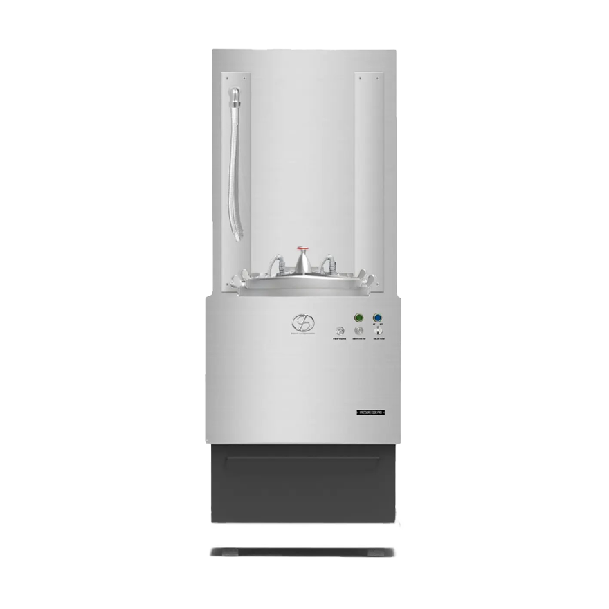 圧力茹で麺器の正面横画像