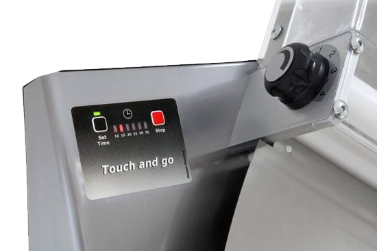 熟練不要の操作性で、誰でも即戦力に（タッチ＆ゴータイマー）